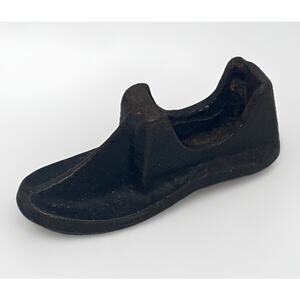 Vintage Cobbler’s Child’s Shoe Boot 4” Form Cast Iron Primitive Rustic